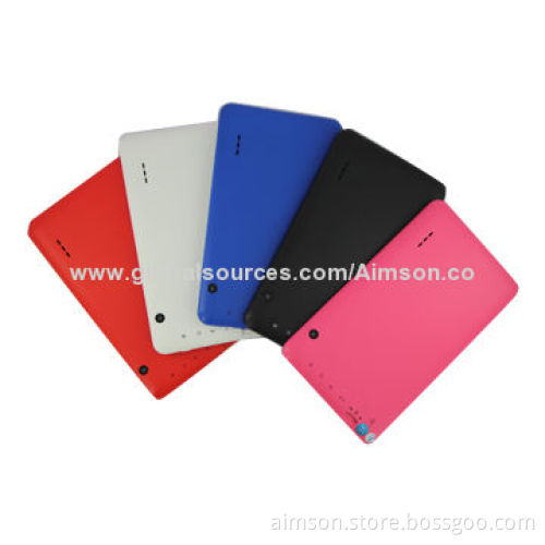 7-inch Tablet PCs, Dual-core CPU for Optional, 512MB RAM/4/8GB Flash/Front 0.3/Rear 0.3/2.0MP Camera